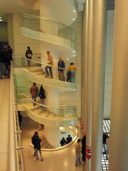 Escaleras caracol en el Musef