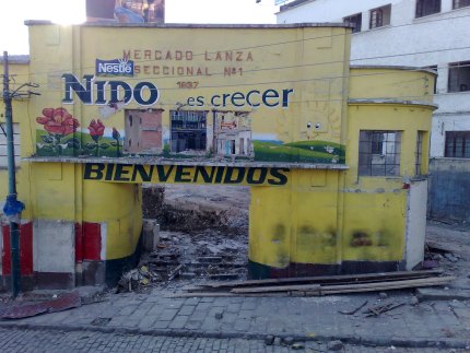 Obras en el nuevo Mercado Lanza