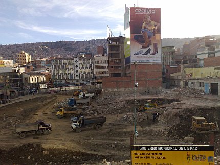 Obras en el nuevo Mercado Lanza