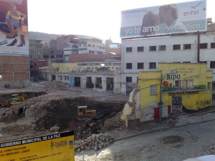 Obras en el nuevo Mercado Lanza