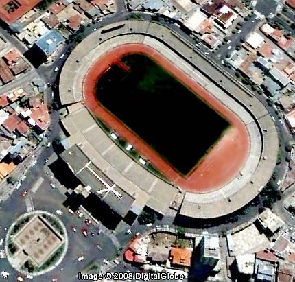 Foto satelital del Estadio de La Paz