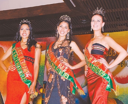 Las ganadoras de Miss La Paz 2009 Bicentenario