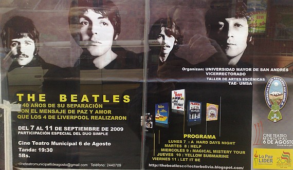 Homenaje a los beatles en La Paz