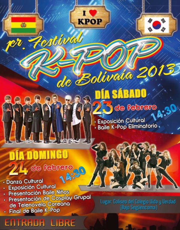 Festival K-Pop Bolivia 2013 – Coliseo del Colegio Vida y Verdad