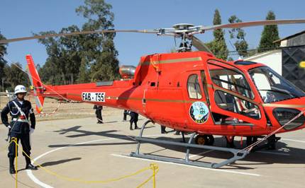 Helicóptero Eurocopter 3b de la FAB
