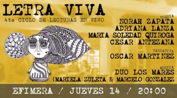 Ciclo de Lecturas Letra Viva Junio – Efímera